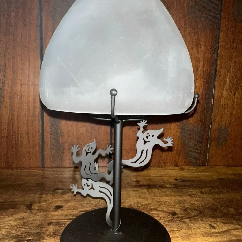 Partylite Vintage‎ Halloween Shadowdancers Ghost CANDLE Tea Light Lamp EUC